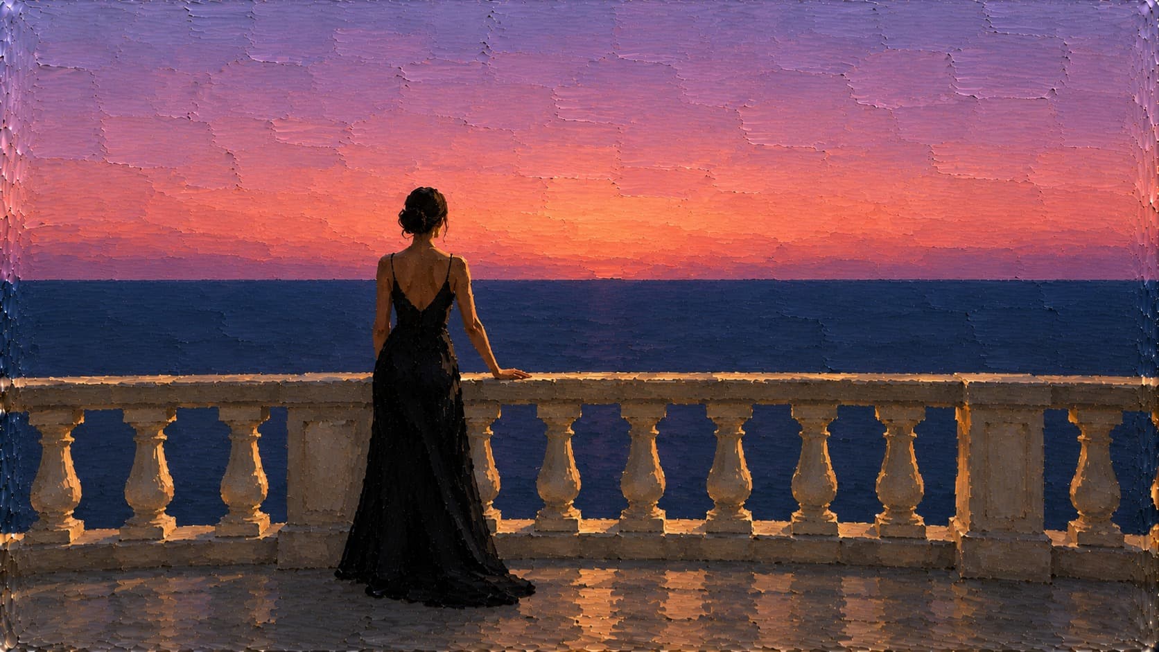 Girl at Sunset, Desktop